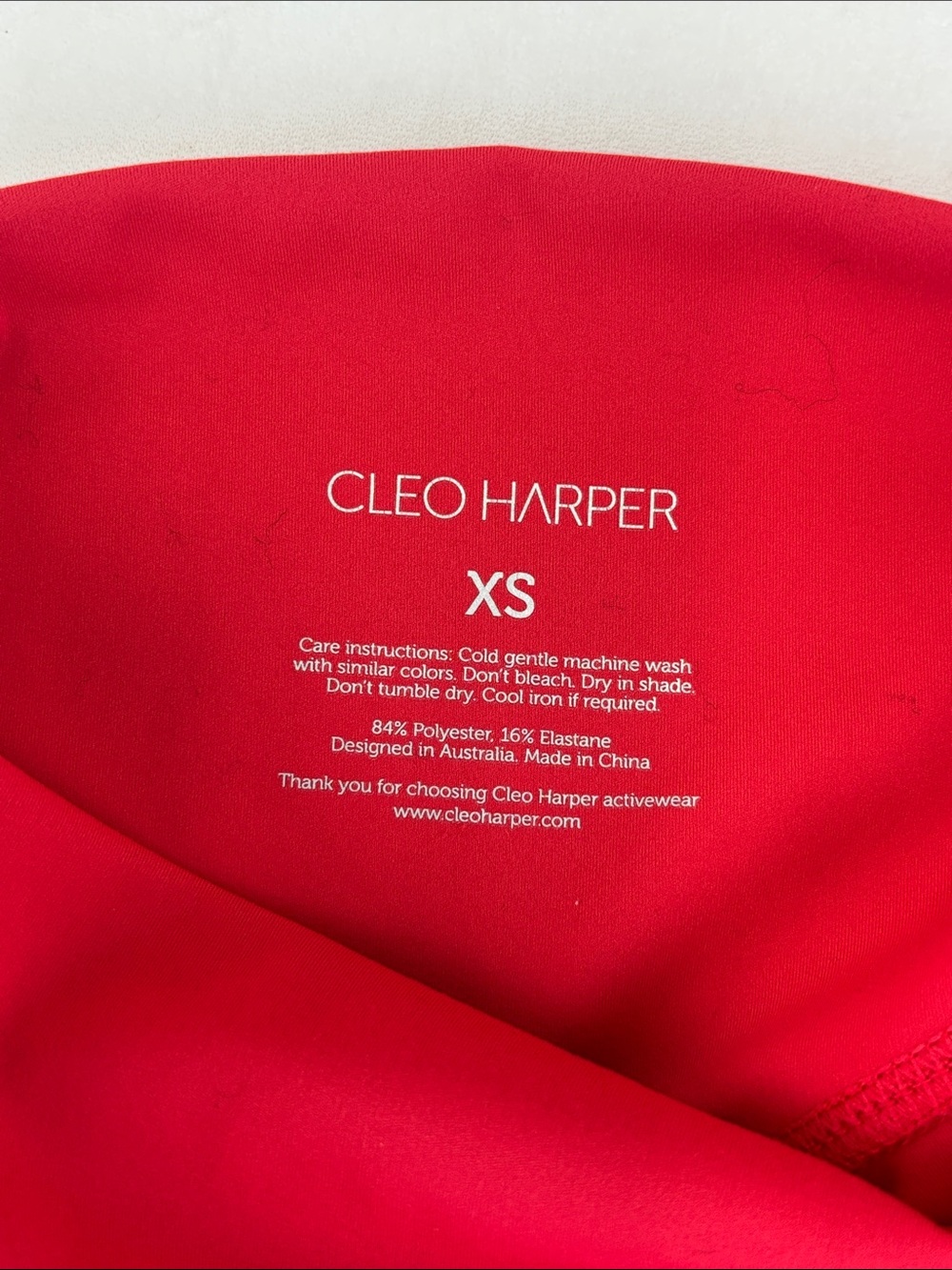 CLEO HARPER Set Leggings Shorts and Matching Sports Bra Size XS - Picture 11 of 11